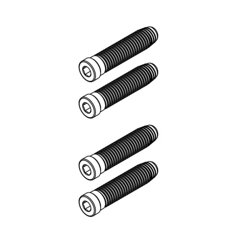 Must-Have Vite fissaggio 05303 Giesse per cerniera Domina, dimensioni M12x90 mm, Acciaio finitura Zincata